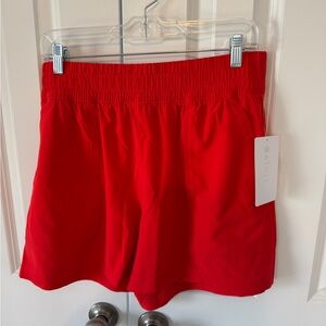 Athleta Wayfind Red Athletic Shorts